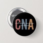 CNA Retro Certified Nursing Assistant Button (Vorne & Hinten)