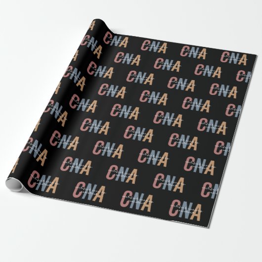 CNA Retro Certified Nursing Assistant Geschenkpapier (Ungerollt)