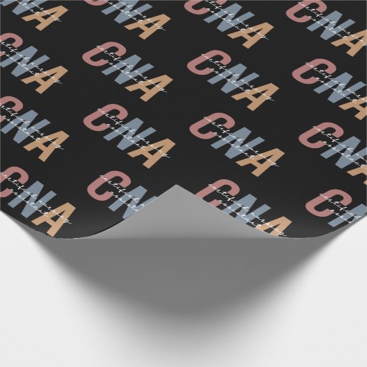 CNA Retro Certified Nursing Assistant Geschenkpapier (Ecke)