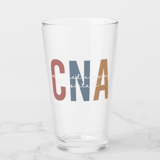 CNA Retro Certified Nursing Assistant Glas (Vorderseite)