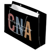 CNA Retro Certified Nursing Assistant Große Geschenktüte (Vorderseite Schrägansicht)