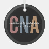 CNA Retro Certified Nursing Assistant Ornament Aus Glas (Vorderseite)