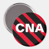 CNA-Schwarz/Rot-Magnet Magnet (Vorderseite/Rückseite)