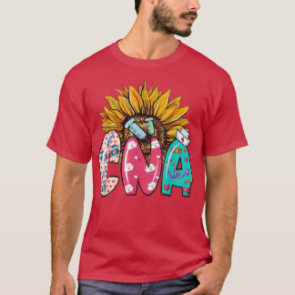 CNA Sonnenblume Stethoscope Nurse Hat Funny CNA Ge T-Shirt