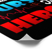 CNA-Spaß, weil selbst Krankenschwestern Helden ern Poster (Ecke)