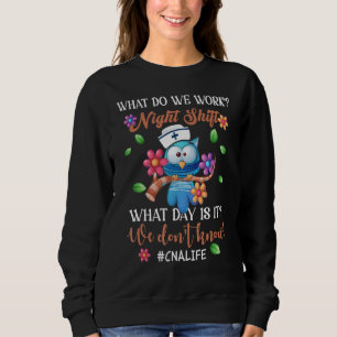 CNA- und Gesundheitsdienstleister überlegen nachts Sweatshirt
