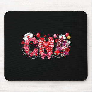 Cna Valentine Kokette Schleife Stethoskop Krankens Mousepad
