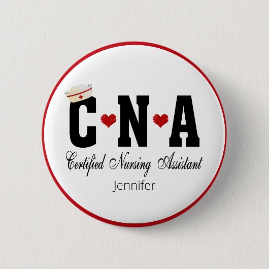 CNA-zertifizierter Krankenpfleger Button (Vorderseite)