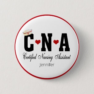 CNA-zertifizierter Krankenpfleger Button