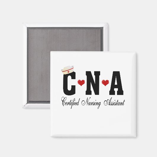CNA-zertifizierter Krankenpfleger Magnet (Vorderseite/Rückseite)