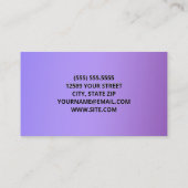 CNA-zertifizierter Krankenpfleger Telefonnummerkarte (Rückseite)