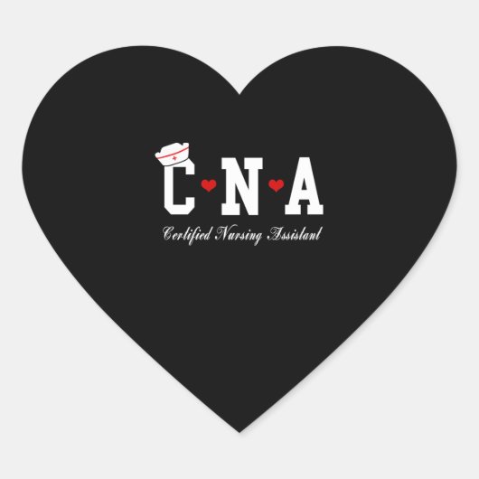 CNA - ZERTIFIZIERTER VERSICHERUNGSASSISTENT Herz-Aufkleber (Vorderseite)