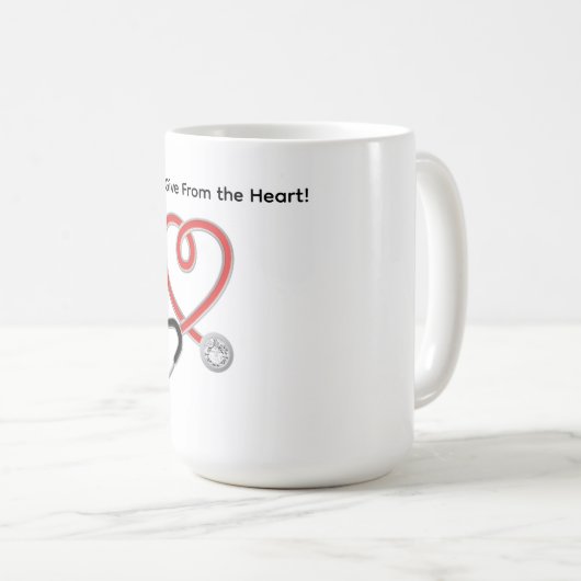 CNAs Give From the Heart Mug Kaffeetasse (VorderseiteRechts)
