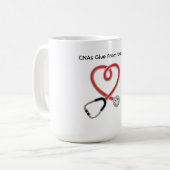 CNAs Give From the Heart Mug Kaffeetasse (Vorderseite Links)