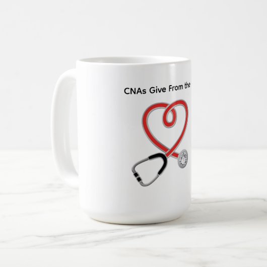 CNAs Give From the Heart Mug Kaffeetasse (Vorderseite Links)