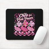 CNAS Pink Power Brustkrebsbewusstsein Retro Mousepad (Mit Mouse)