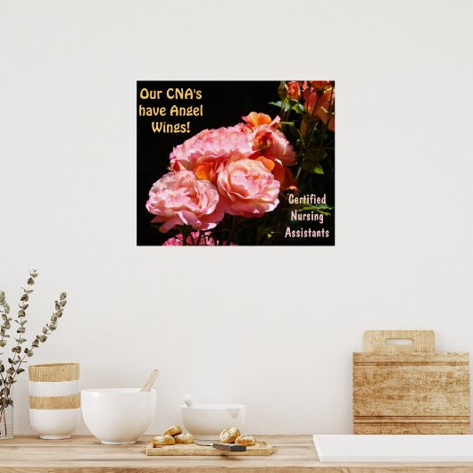 CNAs Plakate Zertifizierte Engel für Krankenpflege (Küche)