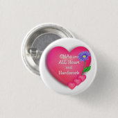 CNAs sind ALLES Herz und fleißig Button (Vorne & Hinten)