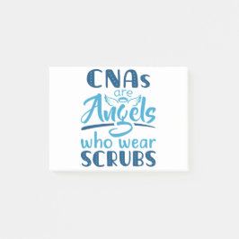 CNAs sind Engel, die Schrott tragen Post-it Klebezettel