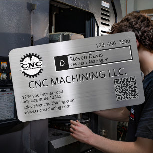 CNC-Bearbeitung, Präzisionsmaschinenbau Visitenkarte