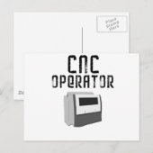 CNC-Bediener Postkarte (Vorne/Hinten)