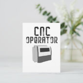 CNC-Bediener Postkarte (Stehend Vorderseite)
