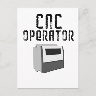 CNC-Bediener Postkarte