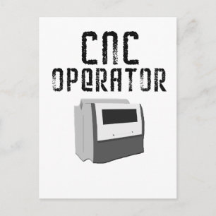 CNC-Bediener Zerspaner Postkarte