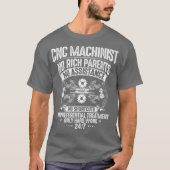 CNC-Bedienerharte CNC-Maschine Premium T-Shirt (Vorderseite)