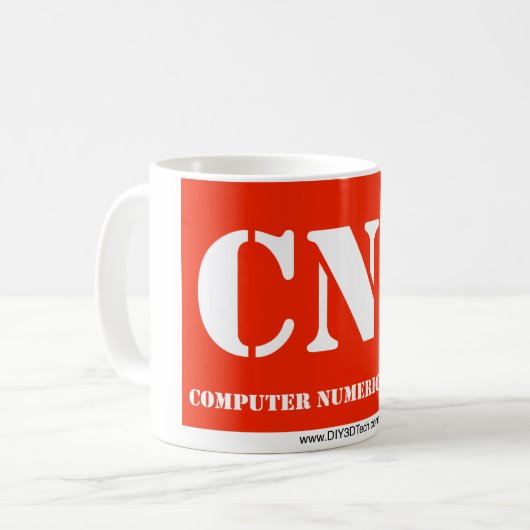 Cnc-Kaffee-Tasse Kaffeetasse (Vorderseite Links)