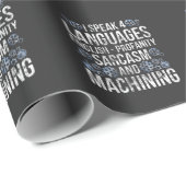 CNC-Machender Sarkasmus-Funny-Machinist Geschenkpapier (Rolleneckpunkt)