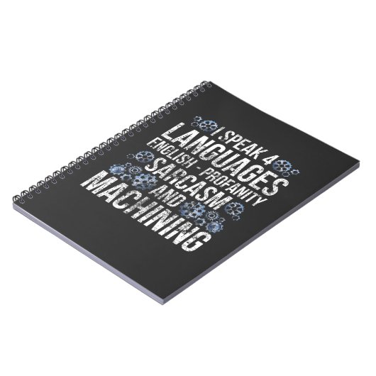 CNC Machining Sarcasm Funny Machinist Notizblock (Linke Seite)