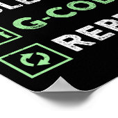 CNC-Machinist essen schlafend G-Code Wiederholung Poster (Ecke)