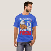 CNC Machinist Funny Computer Geek T-Shirt (Vorne ganz)