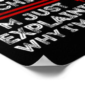 CNC-Machinist, ich erkläre nur, warum ich recht ha Poster (Ecke)