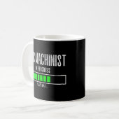 CNC-Machinist im Gange Bitte warten... Kaffeetasse (Vorderseite Links)