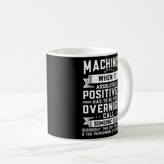 CNC-Machinist Kaffeetasse (VorderseiteRechts)