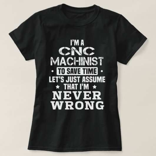 CNC-Machinist T-Shirt (Design vorne)