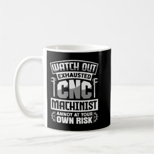 CNC-Maschinen-Metallbearbeitungsmaschine überwache Kaffeetasse