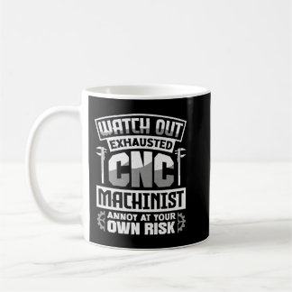 CNC-Maschinen-Metallbearbeitungsmaschine überwache Kaffeetasse