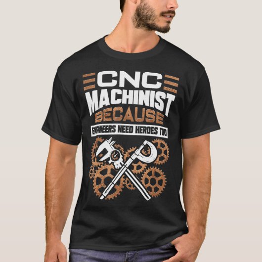 CNC-Maschinenbediener T-Shirt (Vorderseite)