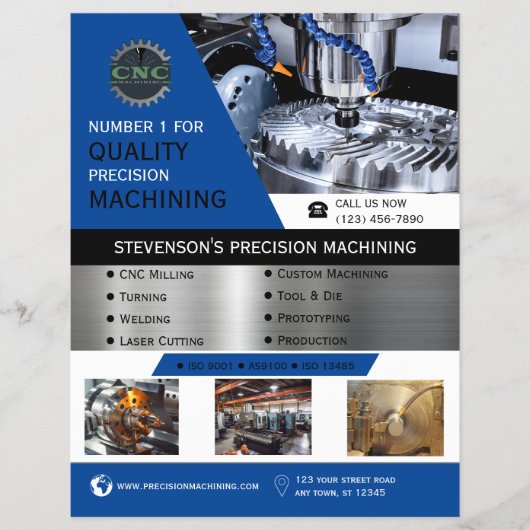 CNC-Maschinenfabrik Blue Flyer (Vorne)