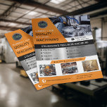 CNC-Maschinenfabrik gelb | Gold Flyer<br><div class="desc">Die Fertigungsindustrie ist immer auf der Suche nach hochwertigen CNC-Bearbeitungsdienstleistungen. Stellen Sie Ihre Präzisionsbearbeitungs-Lösungen potenziellen Kunden mit diesem vollständig anpassbaren Flyer vor. Eine gute Möglichkeit,  auf Messen und Treffen mit Kunden zu werben. Alle Texte,  Logos und Bilder sind zu 100% anpassbar. Mit 1Bizchoice (Rechte vorbehalten).</div>