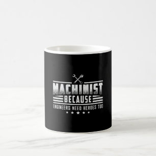 CNC-Maschinentechnik Maschinengeschenkidee Kaffeetasse