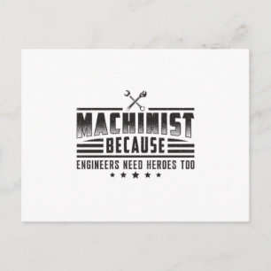 CNC-Maschinerie Machinist Funny Gift Idea Postkarte