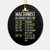 CNC-Maschinisten-Stundenzahl Keramik Ornament (Links)