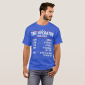 CNC Operator Hourly Rates cnc machinist T-Shirt (Vorne ganz)