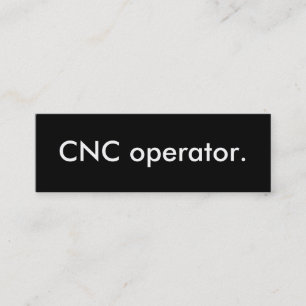 CNC-Operator. Mini Visitenkarte