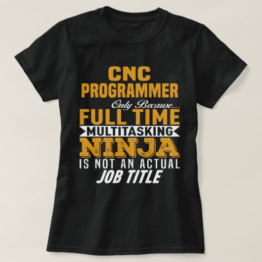 CNC-Programmierer T-Shirt (Design vorne)