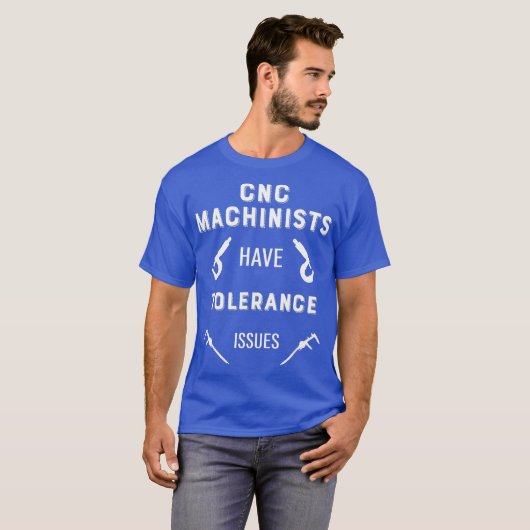 CNC-Techniker haben Toleranzprobleme bei CNC T-Shirt (Vorne ganz)